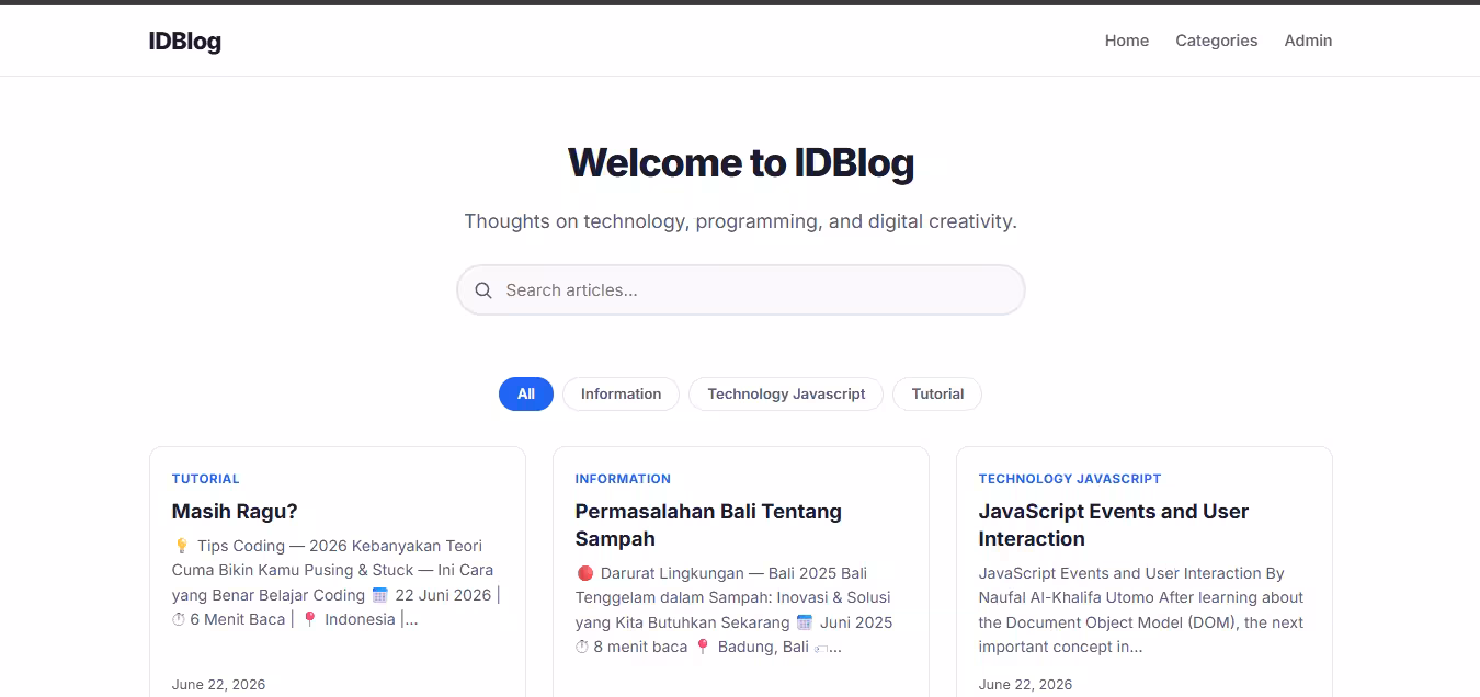 Al Blog Website